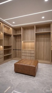 Armoire en <span class=keywords><strong>bois</strong></span> massif, système de dressing, organisateur de vêtements, armoire de chambre personnalisée, dressing intégré - Product Image 2