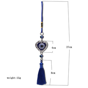 Pendentif Mural Nazar Turc Bleu Contre le Mauvais Œil, Amulette Décorative pour Voiture/Maison/Jardin/Porte-clés, Protection et Porte-bonheur - Product Image 6
