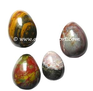 Huevos de jaspe indio de lujo, piedras semipreciosas artesanales, huevos de piedras preciosas para meditación y curación - Product Image 1