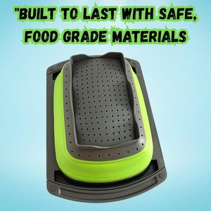 Panier de drainage pliable pour fruits et légumes en PP + TPR, rétractable et pliable, gadget de cuisine très vendu - Product Image 5