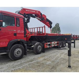 Prix d'usine Sinotruk Ho Wo 8x4 Camion-grue à flèche articulée pour le chargement et le déchargement de matériaux miniers et industriels - Product Image 2