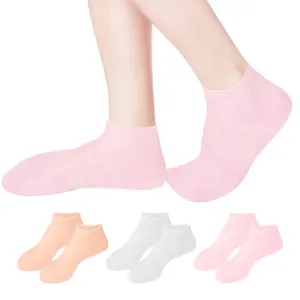 Women Men Foot Spa Gel Silicone Socks For Repairing Dry Feet Softening Rough Skin Anti Slip Silicone Moisturizing Socks