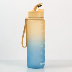 Borraccia Sportiva Motivazionale Senza BPA da 1000ml con Indicatore Orario <span class=keywords><strong>per</strong></span> Palestra, Bottiglia d'Acqua in Tritan da 32oz con Colore Sfumato - Product Image 2