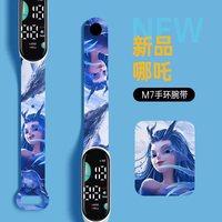 Montres numériques à LED de dessin animé à la mode Enfants Filles Garçons Écran tactile Étanche Décontracté Étudiants Montre-bracelet