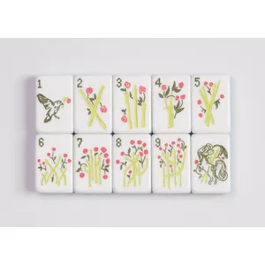 Tuiles de Mahjong en Acrylique Miss Darling, 160 pièces, Ensemble Portable Moderne et Élégant pour le Divertissement des Adultes, Cadeaux - Product Image 5