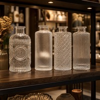 Bouteille en verre pour diffuseur de parfum 150ml 250ml (5oz 8oz) ronde avec bouchon en liège pour la vente