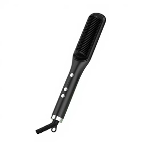 <b>Hot</b> Electric Hair <b>Comb</b> for Straight or Curly Hair Negative Ion Two-Curling Iron Household and Hotel Use Hair-Friendly Design - Product Image 1