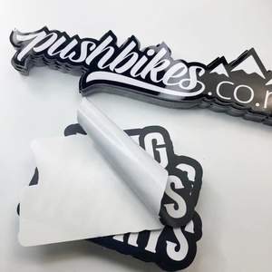 Tùy Chỉnh Không Thấm Nước Xe Nhãn Dán Vinyl PVC Chết Cắt Dán Uv-Kháng Kỹ Thuật Số Logo Nhãn Dán In Ấn - Product Image 2