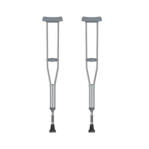 Muletas de Acero Inoxidable y Aleación de Aluminio Antideslizantes y Duraderas para Uso en Interiores y Exteriores - Product Image 3