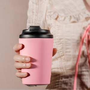 Logo personalizzato 12oz riutilizzabile a doppia parete termos <span class=keywords><strong>tazza</strong></span> <span class=keywords><strong>da</strong></span> <span class=keywords><strong>viaggio</strong></span> <span class=keywords><strong>tazza</strong></span> <span class=keywords><strong>tazza</strong></span> in acciaio inox tazze <span class=keywords><strong>da</strong></span> caffè con coperchio per regalo - Product Image 1