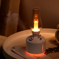 Mini lanterne Led créative rétro de 280ml, lampe d'aromathérapie au kérosène, humidificateur d'air pour la maison