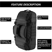 Sac à dos tactique robuste 3 en 1 avec bandoulière amovible pour la chasse et le camping
