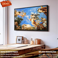 UNIART pur fait à la main romantique peinture à l'huile oeuvre mur Art décor personnalisé peint à la main grande taille décor à la maison