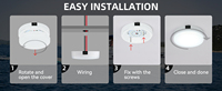Accessoires pour bateaux, lumière de courtoisie marine LED, étanche IP65, 12V DC, blanc/blanc+bleu/blanc+rouge, pour éclairage intérieur de cabine de yacht