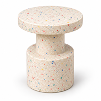 HANYEE 2026 Nouvelle table et chaises Confetti pour enfants, tabouret d'appoint en plastique PE pour salon, maternelle, jardin