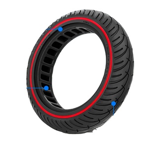 Pneus nid d'abeille en caoutchouc solide pour scooter 8 1/2*2 pouces adaptés aux pneus conçus pour absorber les chocs Mi <span class=keywords><strong>M365</strong></span> / Por - Product Image 1