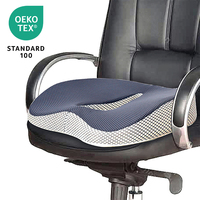 Coussin de siège mince SUREWALHOME pour soulager les douleurs du coccyx, coussin de chaise respirant, coussin de siège en mousse à mémoire de forme pour siège de voiture