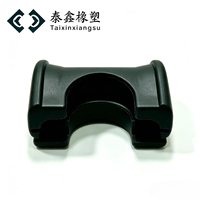 Taixin Bande amortissante en caoutchouc perforée de forme spéciale, bloc de fixation, insert absorbant les chocs pour équipement de cabinet sur mesure