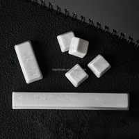 En stock, ensemble de touches en céramique avec glaçure blanche cristalline pour la barre d'espace, les touches fléchies, la touche entrée, clavier mécanique