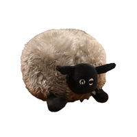 Peluche chiot gris et noir mignon et moelleux, jouet en peluche doux, décoration d'intérieur, coussin décoratif, accessoires pour filles, cadeau
