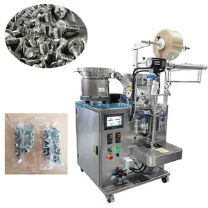 Two Vibrators Bowls Screw Counting Packing Machine Automatic Hardware Screw Bolt Counting Packing Machine
