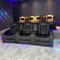 Fauteuils de cinéma maison modernes confortables fauteuils de cinéma en cuir véritable fauteuils VIP pour la maison et le cinéma