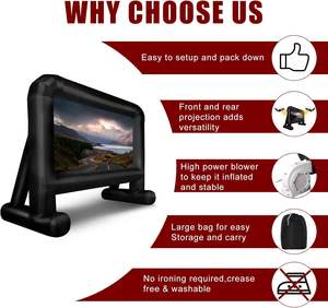 Grand écran d'air de <span class=keywords><strong>film</strong></span> de fête Portable Blow Up écran de cinéma gonflable d'arrière-cour extérieur écran de cinéma gonflable - Product Image 3