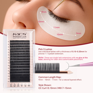 Eyelash Extensions Volume Matte Black <b>Individual</b> Fan <b>Lashes</b> Wispy Fluffy Crisscross False Eyelashes Private Label Wholesale - Product Image 5