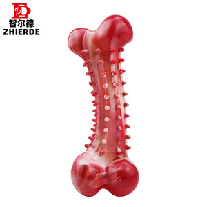 Juguete Masticable para Perros ZHierde, Hueso de Goma Grande para Limpiar los Dientes, Duradero, Antiaburrimiento, Juguetes Masticables para Mascotas - Product Image 1