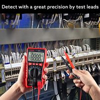 Numérique T-RMS Anti-Combustion DC/AC V/UNE Fréquence Res Diode Testeur Auto LCD Multimètre Ampèremètre Multitester