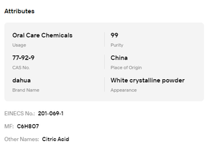 Acide citrique anhydre et monohydraté en poudre, qualité alimentaire, pour l'alimentation, les boissons et les produits chimiques quotidiens – Direct usine - Product Image 6