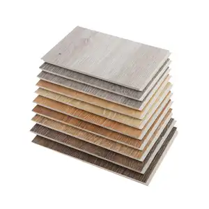 Plancher antidérapant de SPC de planche en plastique du noyau rigide 6mm de serrure de clic de couleur en bois