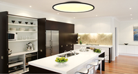 Plafonnier led intérieur/rond, 300/400/500/600mm, design moderne, montage en surface sur panneau, éclairage d'intérieur ou commercial