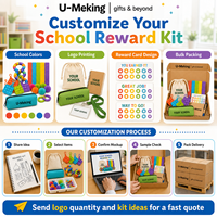 Kit de récompenses sensorielles personnalisé pour la salle de classe, coffret cadeau de récompenses scolaires, jouets sensoriels, autocollants, pochette, cahier, cordon, logo personnalisé, fabrication en usine