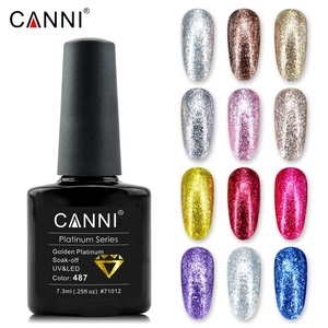<span class=keywords><strong>CANNI</strong></span> — vernis à ongles Gel UV, platine, paillettes Super brillantes, #71012, 12 couleurs, 7.3ml - Product Image 2