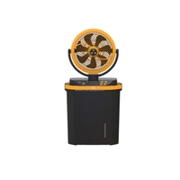 Ventilateur portable multifonctionnel rechargeable de 10 pouces avec batterie, moteur DC sans balais et grand réservoir d'eau de 20000 mAh