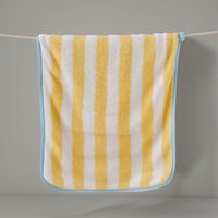 Maßgefertigtes Korallenfleece-Handtuchset mit Streifenmuster, Badetuch, Handtuch, Schnelltrocknende Haarkappe für Zuhause und Reisen