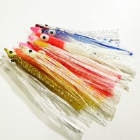 Jigging et pêche à la traîne en eau salée et en rivière/lac : leurres souples imprimés en silicone/PVC multicolores ALPHA, effet pieuvre, anti-UV