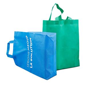 Customized Reusable Fabric Nonwoven Grocery Shopping <b>Bags</b> Gold Gift <b>Bags</b> Non Woven Shopping <b>Tote</b> <b>Bags</b> With Custom Printed Logo - Product Image 1