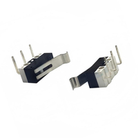 Mini Interruptor Micro SPDT de Plástico 1A 125VAC para Montaje en PCB con Palanca para Electrodomésticos, Sistemas de Seguridad, Juguetes (Palanca de Rodillo Simulada)