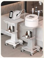 Chariot de Salon Multi-Niveaux SHILU avec Roues et Rangement, Chariot de Service pour Salon de Beauté, Salon de Coiffure et Spa