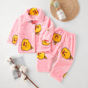 Autunno e inverno nuovi <span class=keywords><strong>pigiami</strong></span> di flanella per <span class=keywords><strong>bambini</strong></span> vestiti per la casa ispessiti pigiama caldo per <span class=keywords><strong>bambini</strong></span> - Product Image 2