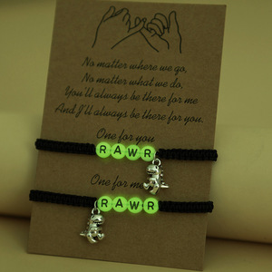 Nouveaux cadeaux de bijoux pour la Saint-Valentin, bracelets lumineux avec inscription « JE T'AIME », bracelets magnétiques en forme de cœur, charme pour homme et femme, bracelets lumineux avec inscription - Product Image 4