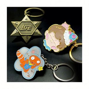 <b>Custom</b> Logo Keychain Vintage Style Metal Keychain with Cute Design Hard Enamel Alloy Iron Material Promotional Fashionable Print - Product Image 1