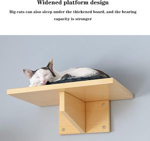 Custom Size <strong>Wall</strong> <strong>Mounted</strong> <strong>Cat</strong> Bed <strong>Wall</strong> <strong>Mounted</strong> Wooden <strong>Cats</strong> Board Shelf for Climbing - Product Image 6