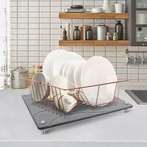 KATADY Custom Home Stone <b>Drying</b> <b>Mat</b> Diatomite Dish <b>Drying</b> <b>Mats</b> for <b>Kitchen</b> Counter Padded Dish <b>Drying</b> Stone - Product Image 3