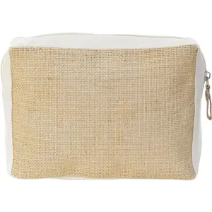 Trousse per cosmetici in cotone e iuta, merchandising sostenibile - Product Image 2