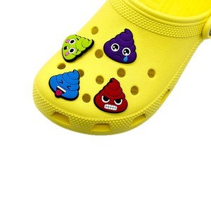 Cartoon Pvc Shoe Buckles Clog Charms 1.2cm Decorative Soft Rubber Accessories For Crocs Shoes Summer Winter Spring Autumn - Product Image 1