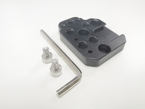Extensión de la placa adaptadora 1/4, placa de extensión del estabilizador de zapata fría con orificio de 3/8 pulgadas para DJI <span class=keywords><strong>Ronin</strong></span> RS3/RS2/RSC2/SC/<span class=keywords><strong>S</strong></span>, placa de montaje de cardán - Product Image 4