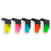 Mini classique Design rechargeable Jet torche briquet en plastique barbecue et allume-cigare Camping cuisine briquet